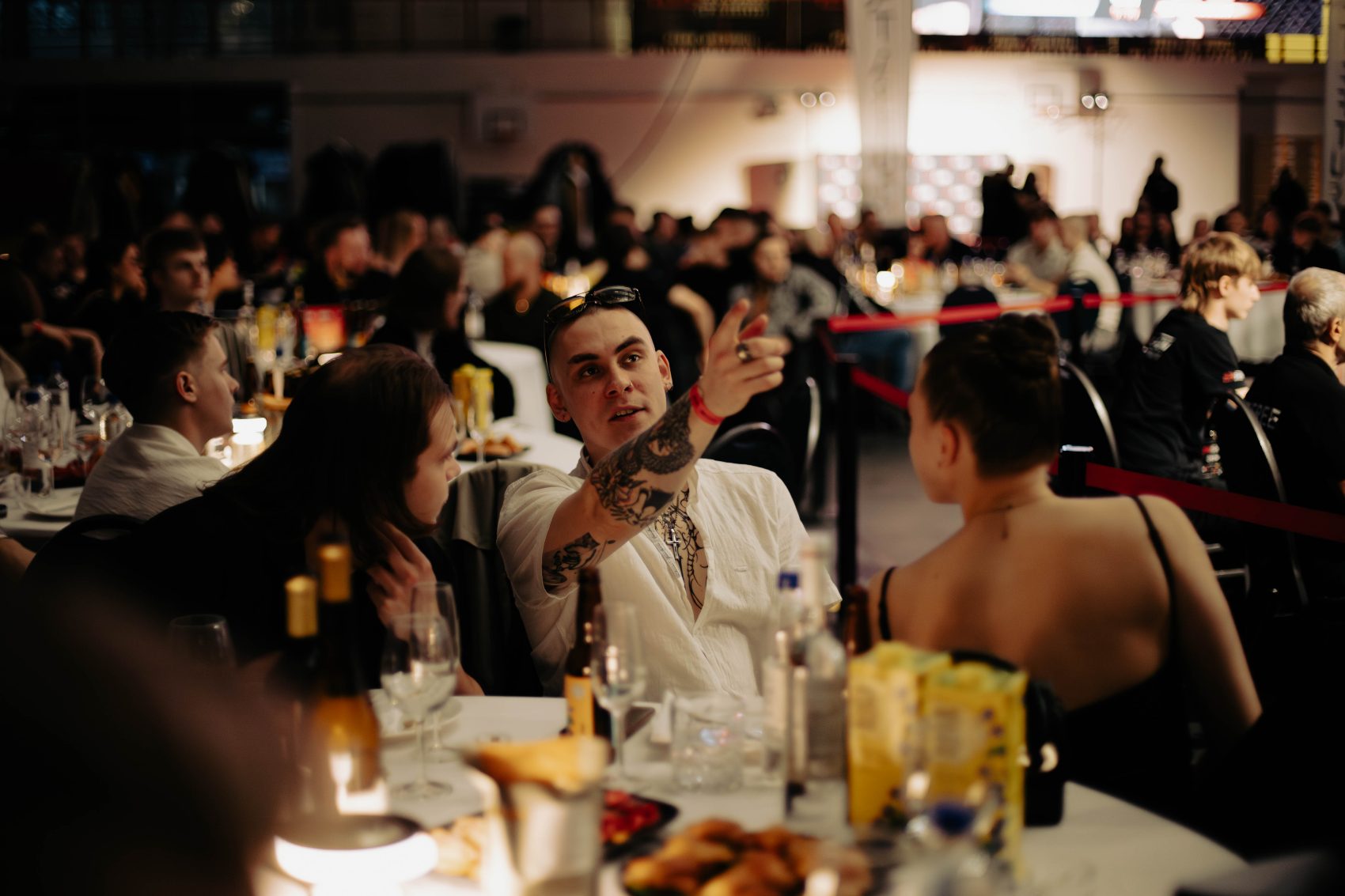 Guests at a VIP table